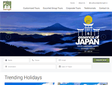 Tablet Screenshot of intersightholidays.com
